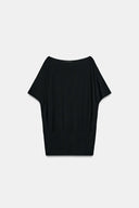 TRICOT TOP MET BOOTHALSLIJN