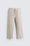 RELAXED FIT BROEK 100% LINNEN