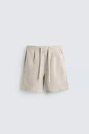BERMUDA RELAXED FIT 100% LINNEN