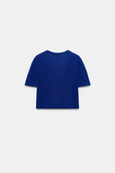 KORT TRICOT VEST MET V-HALS