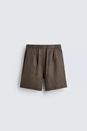 BERMUDA RELAXED FIT 100% LINNEN