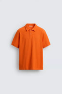 POLO REGULAR FIT MET STRUCTUUR