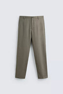 REGULAR FIT BROEK VAN 100% LINNEN