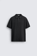 POLO REGULAR FIT MET STRUCTUUR