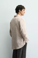 100% LINNEN OVERHEMD REGULAR FIT