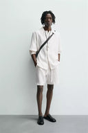 BERMUDA RELAXED FIT 100% LINNEN