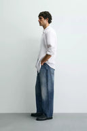 100% LINNEN OVERHEMD REGULAR FIT