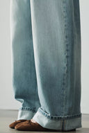 TRF BAGGY JEANS MET OMSLAG MIDDELHOGE TAILLE
