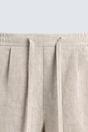 BERMUDA RELAXED FIT 100% LINNEN