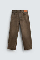 JEANS RELAXED FIT MET GEWAXT EFFECT