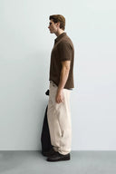 POLO REGULAR FIT MET STRUCTUUR