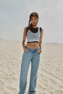 JEANS STRAIGHT HIGH WAIST LONG LENGTH