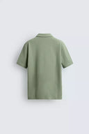 POLO REGULAR FIT MET STRUCTUUR