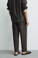 RELAXED FIT BROEK 100% LINNEN