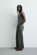 GERIBD TANKTOP IN VERWASSEN LOOK