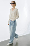 JEANS RELAXED STRAIGHT LAGE TAILLE