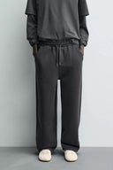 RELAXED FIT JOGGINGBROEK VAN INTERLOCK