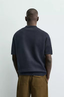 TRICOT POLO MET RITS