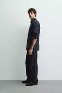 100% LINNEN OVERHEMD REGULAR FIT