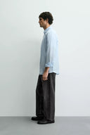 100% LINNEN OVERHEMD REGULAR FIT