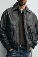 LEREN JACK IN RELAXED FIT