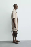BERMUDA RELAXED FIT 100% LINNEN