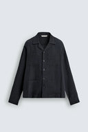 RELAXED FIT OVERHEMD 100% LINNEN PLOOIZAKKEN