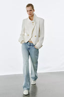 JEANS RELAXED STRAIGHT LAGE TAILLE