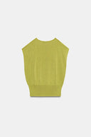 TRICOT TOP MET FOURNITUREN