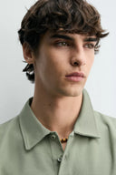 POLO REGULAR FIT MET STRUCTUUR