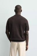 TRICOT POLO MET RITS