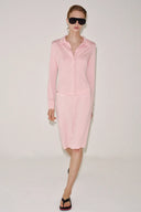 Soepelvallende blouse met lange mouwen