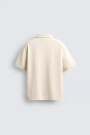POLO REGULAR FIT MET STRUCTUUR