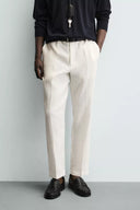 REGULAR FIT BROEK VAN 100% LINNEN