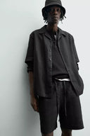 BERMUDA RELAXED FIT 100% LINNEN
