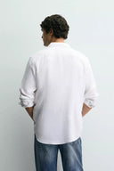100% LINNEN OVERHEMD REGULAR FIT
