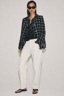 JEANS RECHTE PIJPEN HALFHOGE TAILLE