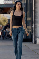JEANS RELAXED STRAIGHT LAGE TAILLE