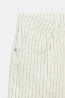 TRF JEANS RECHT MET STREPEN EN LAGE TAILLE