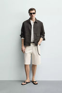100% LINNEN OVERSHIRT