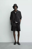 BERMUDA RELAXED FIT 100% LINNEN