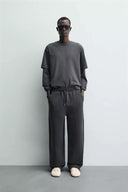 RELAXED FIT JOGGINGBROEK VAN INTERLOCK