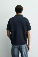POLO REGULAR FIT MET STRUCTUUR