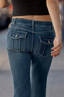 JEANS RELAXED STRAIGHT LAGE TAILLE