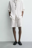 BERMUDA RELAXED FIT 100% LINNEN