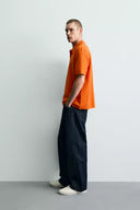 POLO REGULAR FIT MET STRUCTUUR