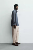 REGULAR FIT BROEK VAN 100% LINNEN