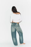 TRF BAGGY BALLOON JEANS MET MIDDELHOGE TAILLE