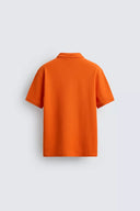 POLO REGULAR FIT MET STRUCTUUR