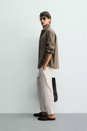 RELAXED FIT BROEK 100% LINNEN